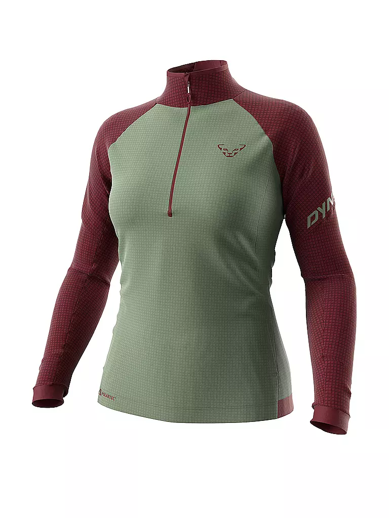 DYNAFIT | Zipshirt da donna da turismo Speed Polartec | Oliva