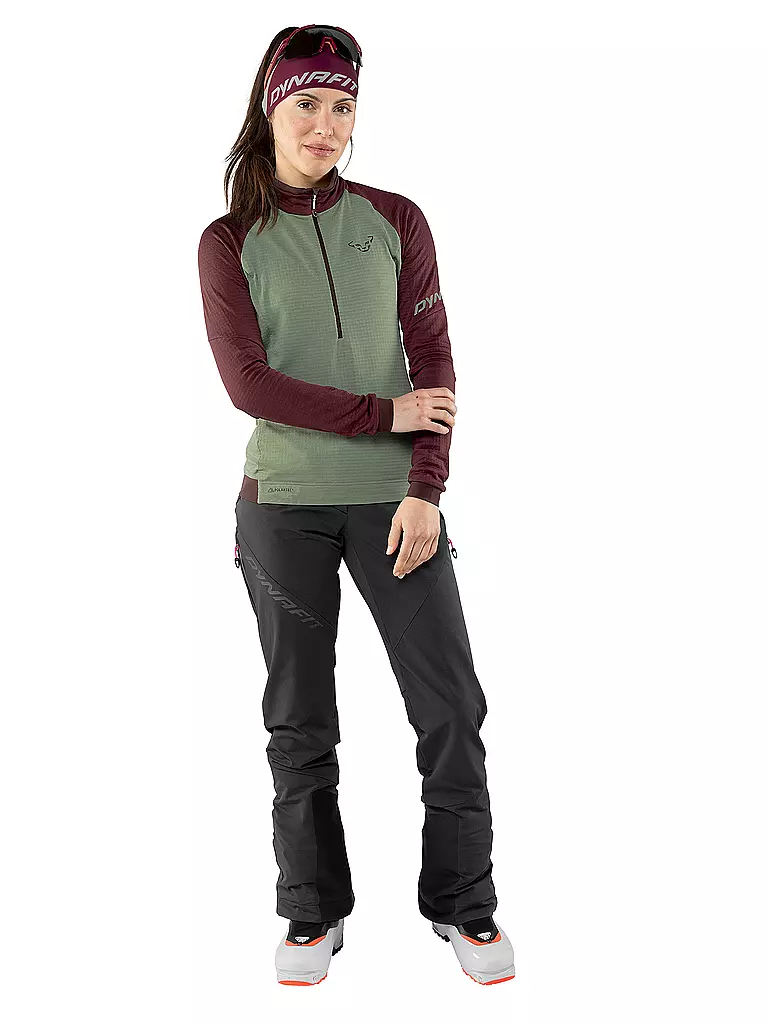 DYNAFIT | Zipshirt da donna da turismo Speed Polartec | Oliva