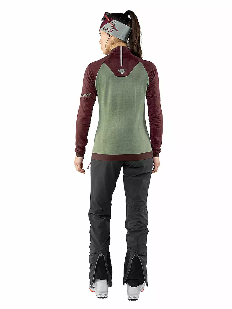 DYNAFIT | Zipshirt da donna da turismo Speed Polartec | Oliva