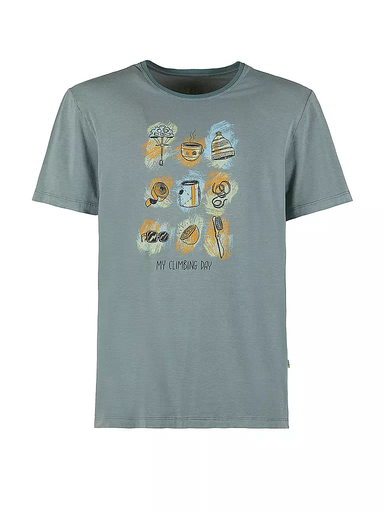 E9 |  Herren Klettershirt Things  | Verde scuro