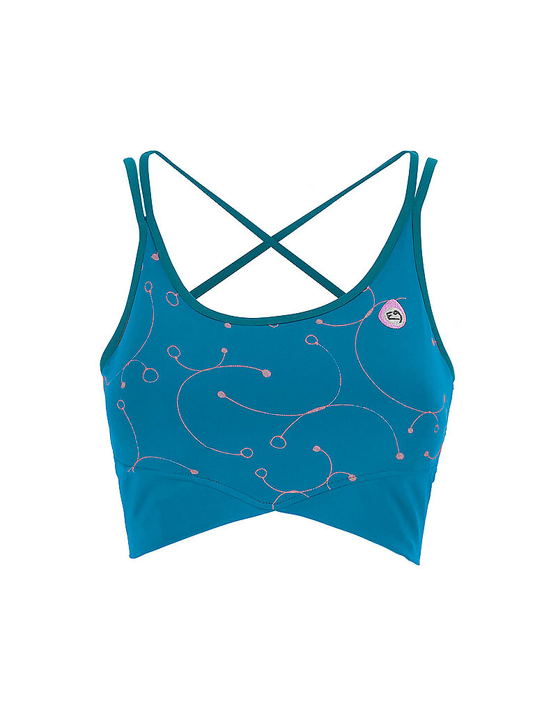 Canotta da arrampicata da donna - Bustier Grilli blu M