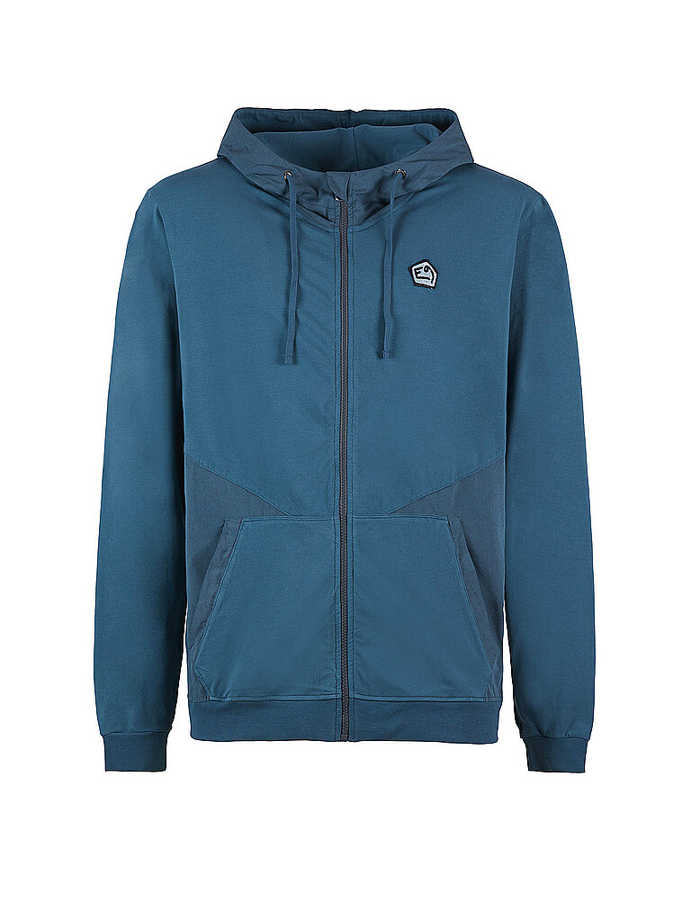 Giacca con cappuccio da arrampicata da uomo Blua petrolio S