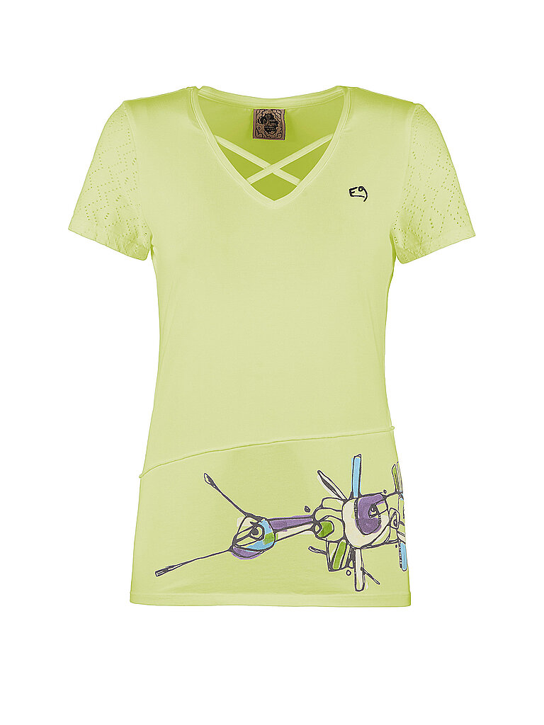Maglietta da arrampicata da donna Isa giallo XS