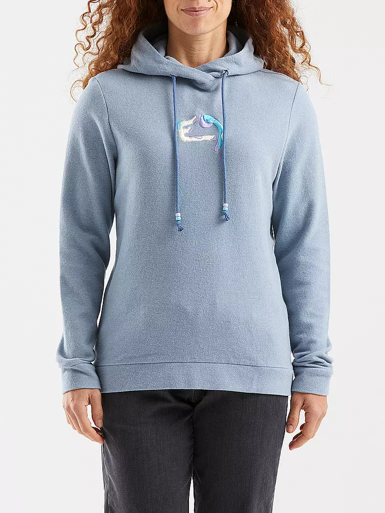 E9 | Damen Kletterhoodie Elvira | Blu chiaro