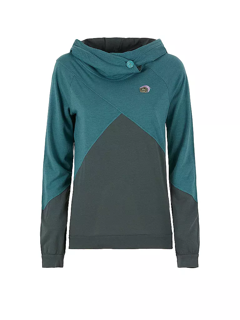 E9 | Damen Kletterhoodie Pu | Petrolio