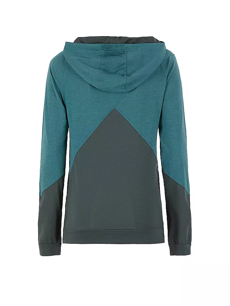 E9 | Damen Kletterhoodie Pu | Petrolio