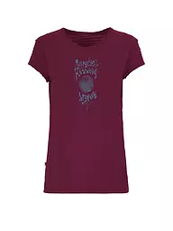 E9 | Damen Klettershirt Kiss 2.4 | Rosso scuro