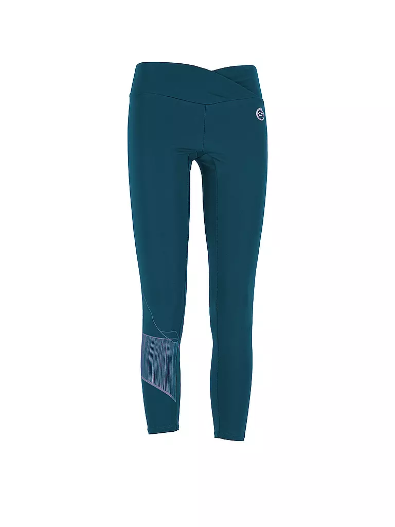 E9 | Damen Klettertight Aurora | Petrolio
