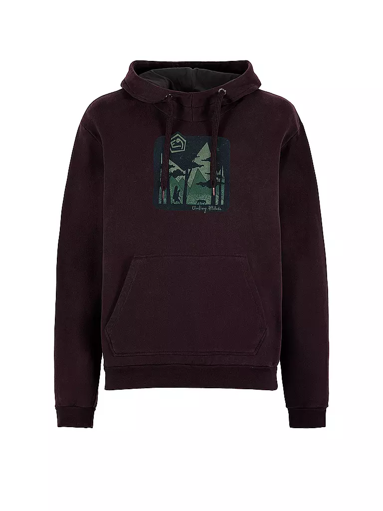 E9 | Felpa da arrampicata da uomo con cappuccio | Marrone