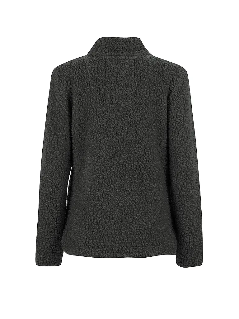 E9 | Giacca da arrampicata da donna in pile teddy Puf 2.3 | Verde scuro