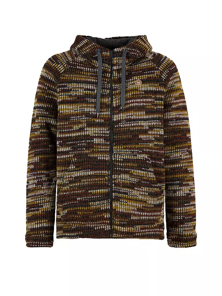 E9 | Giacca in pile da uomo Happy Woolmix con cappuccio | Marrone