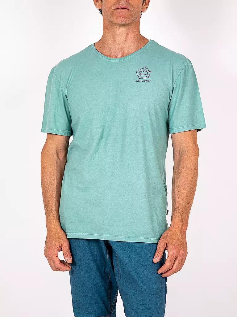 E9 | Herren Klettershirt Sapens | Verde chiaro