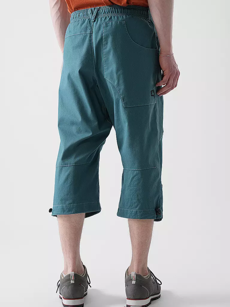 E9 | Herren Klettershort Fuoco Flax 3/4 | Petrolio