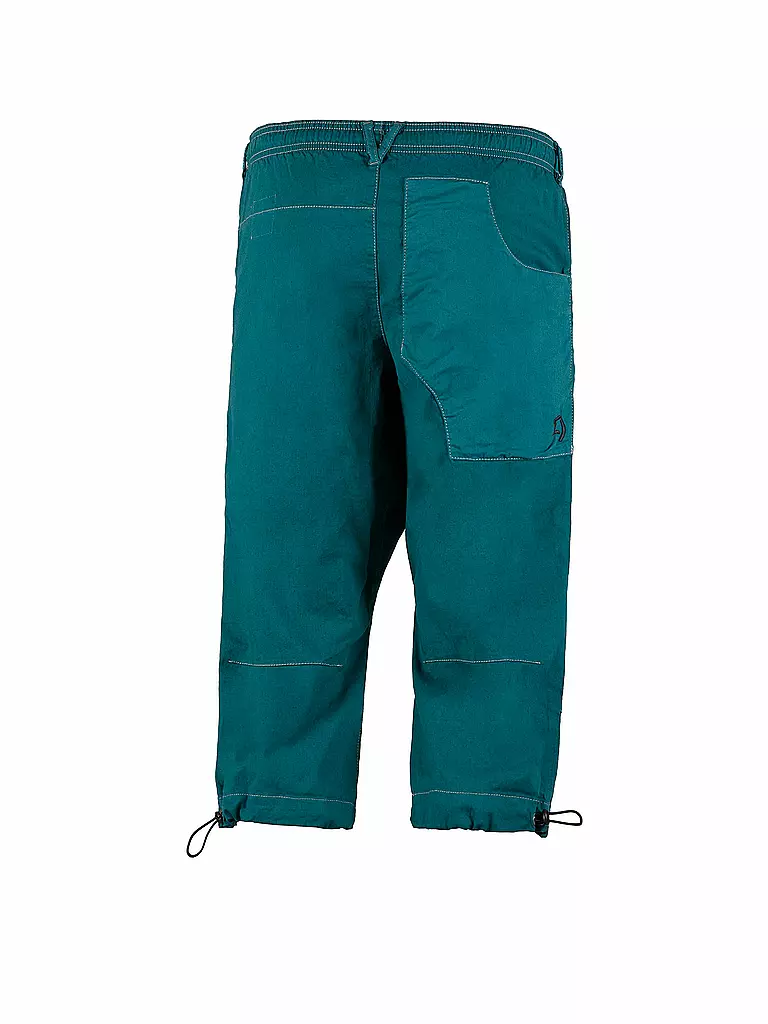 E9 | Herren Klettershort Fuoco Flax 3/4 | Petrolio