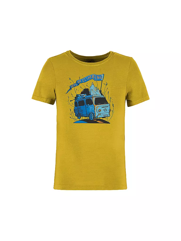 E9 | T-shirt da arrampicata per bambini B-Furgo Bus | Oro