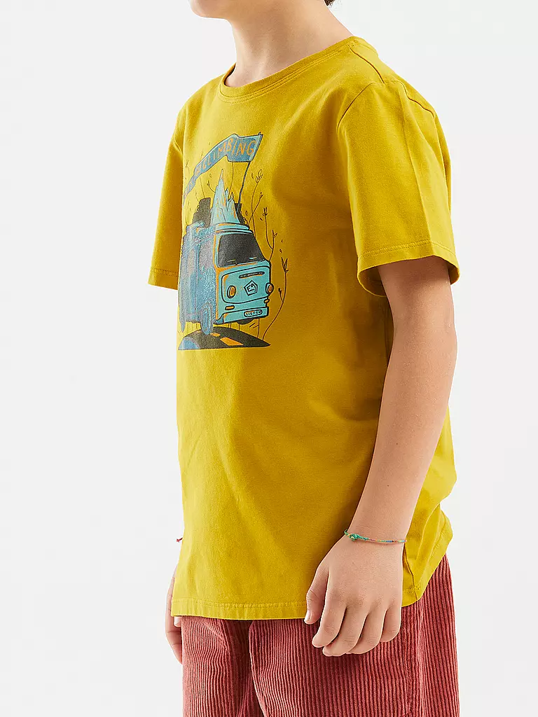 E9 | T-shirt da arrampicata per bambini B-Furgo Bus | Oro