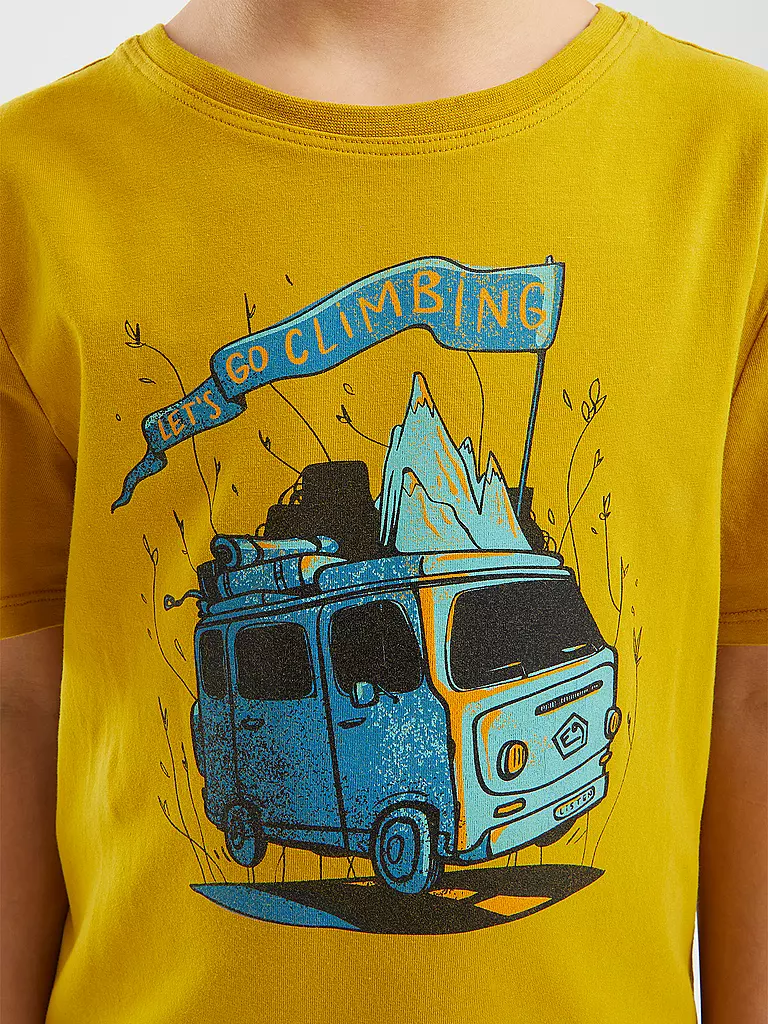 E9 | T-shirt da arrampicata per bambini B-Furgo Bus | Oro