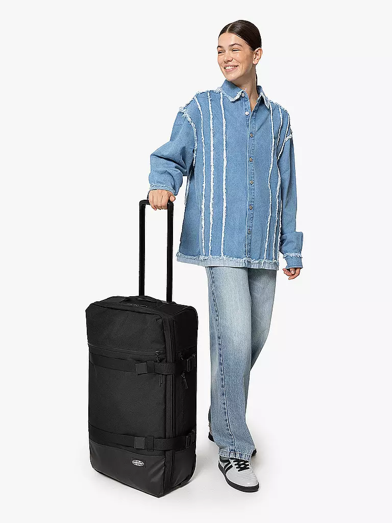 EASTPAK | Trolley da viaggio Icon Travel'r M 55L | Nero