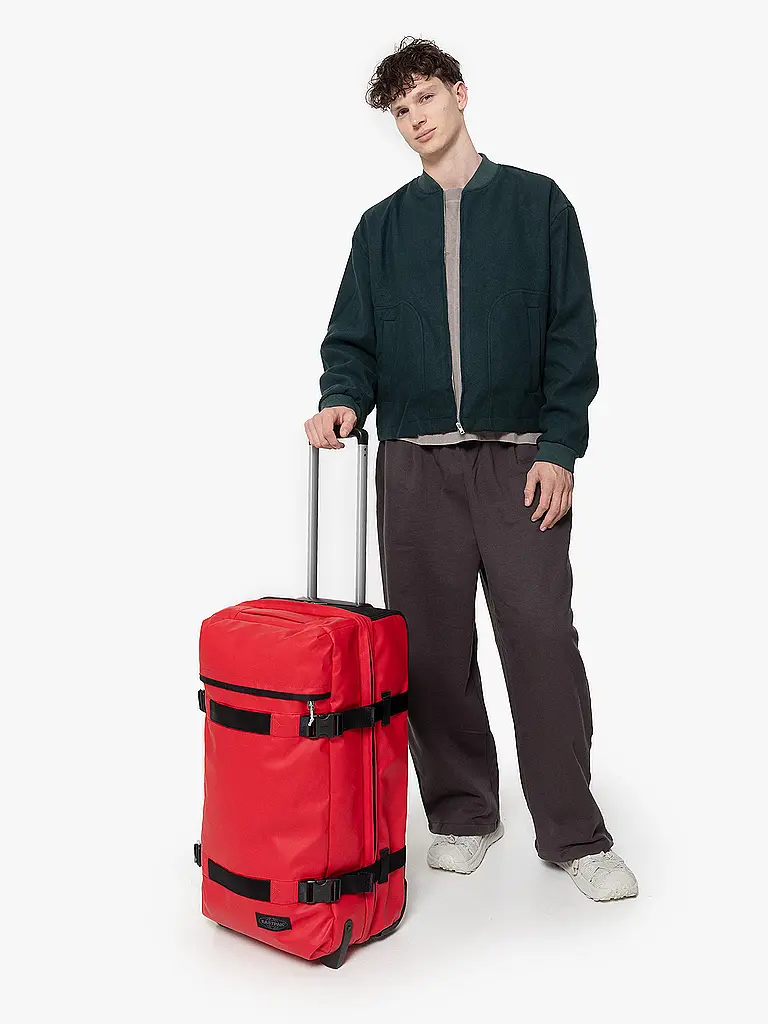 EASTPAK | Trolley da viaggio Transit'R M 71-80L | Rosso