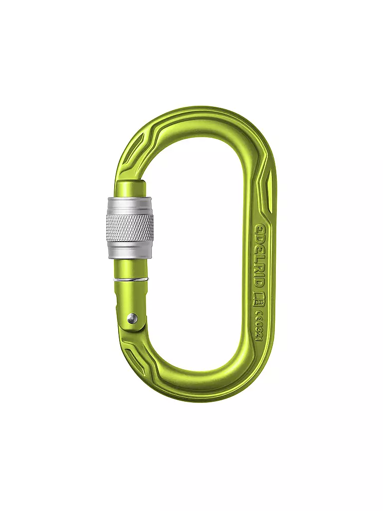 EDELRID | Moschettone Oval Power 2500 Screw | Verde