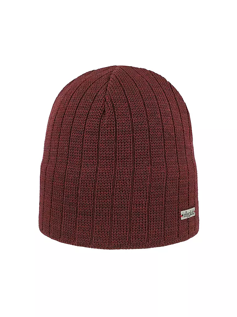 EISGLUT | Herren Mütze Tex Merino | Rosso scuro