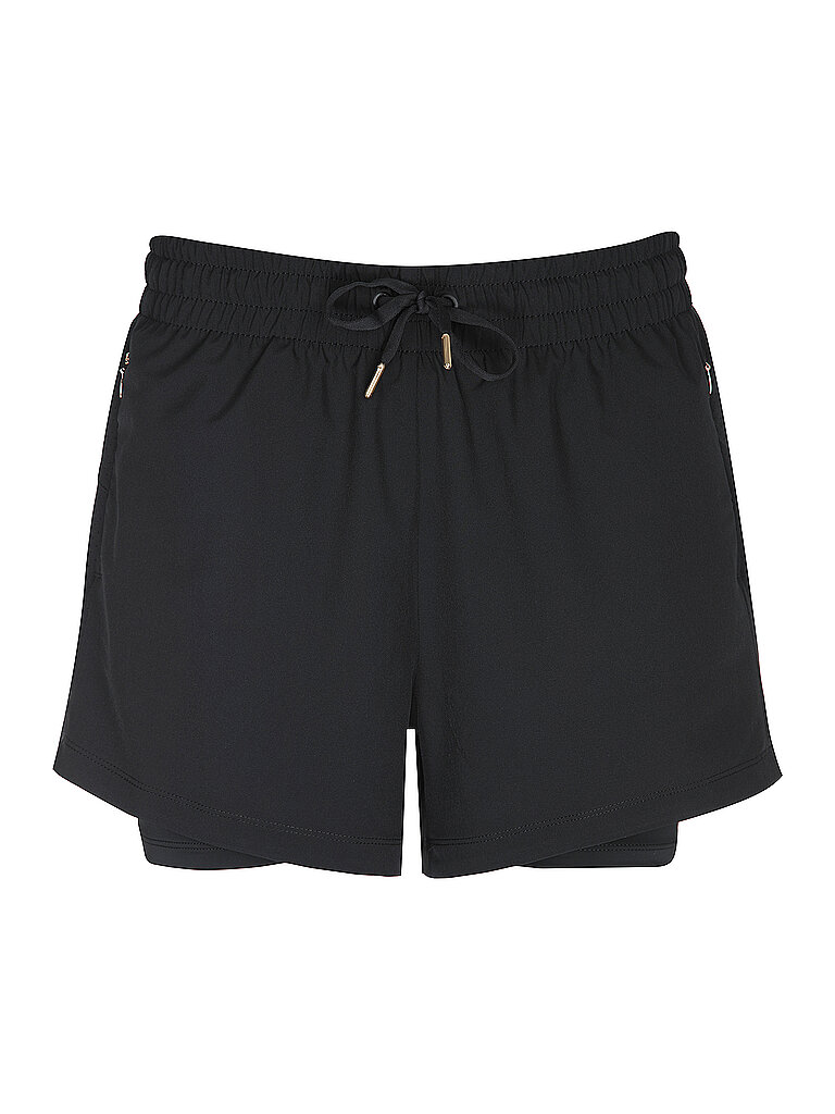 Shorts da corsa Eslaire 2in1 da donna nero 38