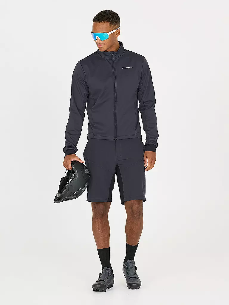 ENDURANCE | Giacca invernale da ciclismo da uomo Titan Windblock Thermal | Blu scuro