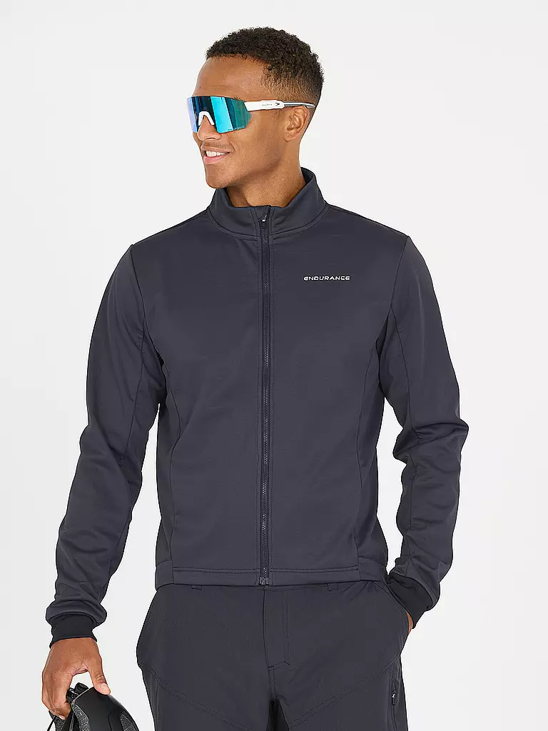 ENDURANCE | Giacca invernale da ciclismo da uomo Titan Windblock Thermal | Blu scuro