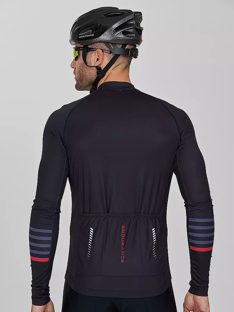 ENDURANCE | Herren Radtrikot Donald FZ | Nero