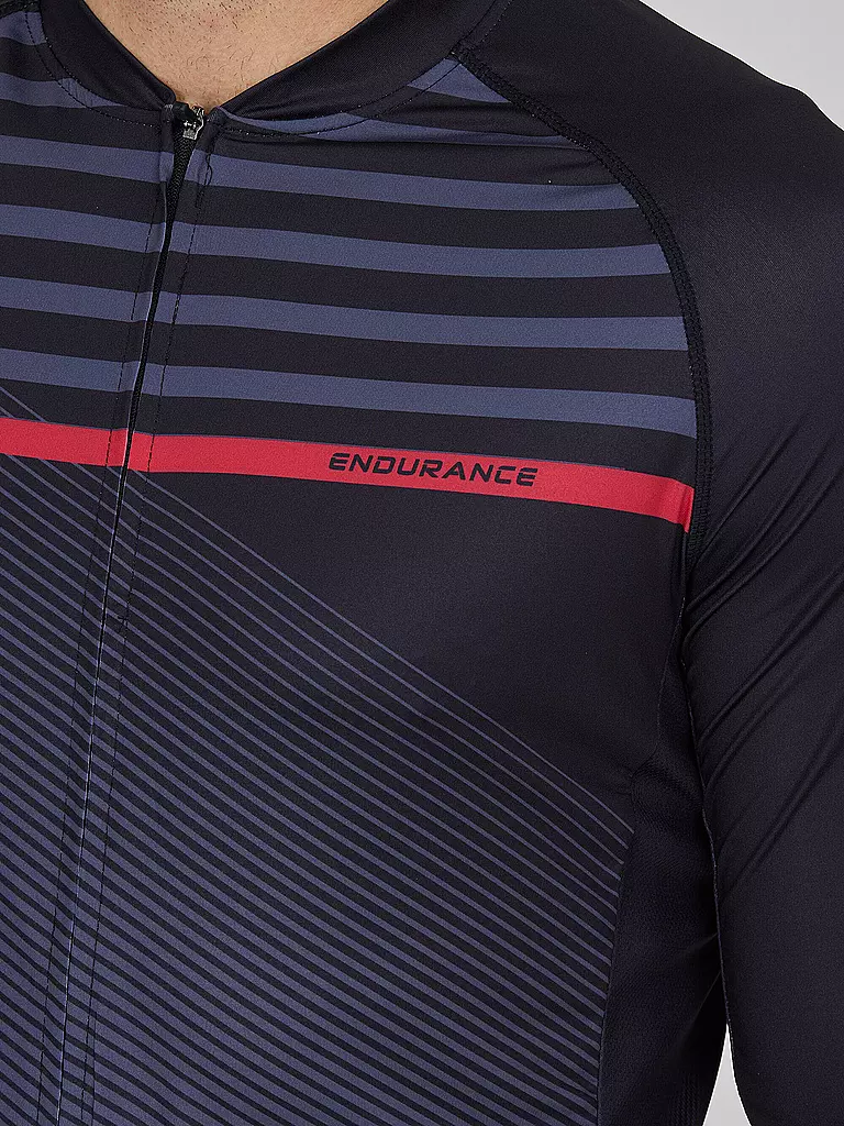 ENDURANCE | Herren Radtrikot Donald FZ | Nero