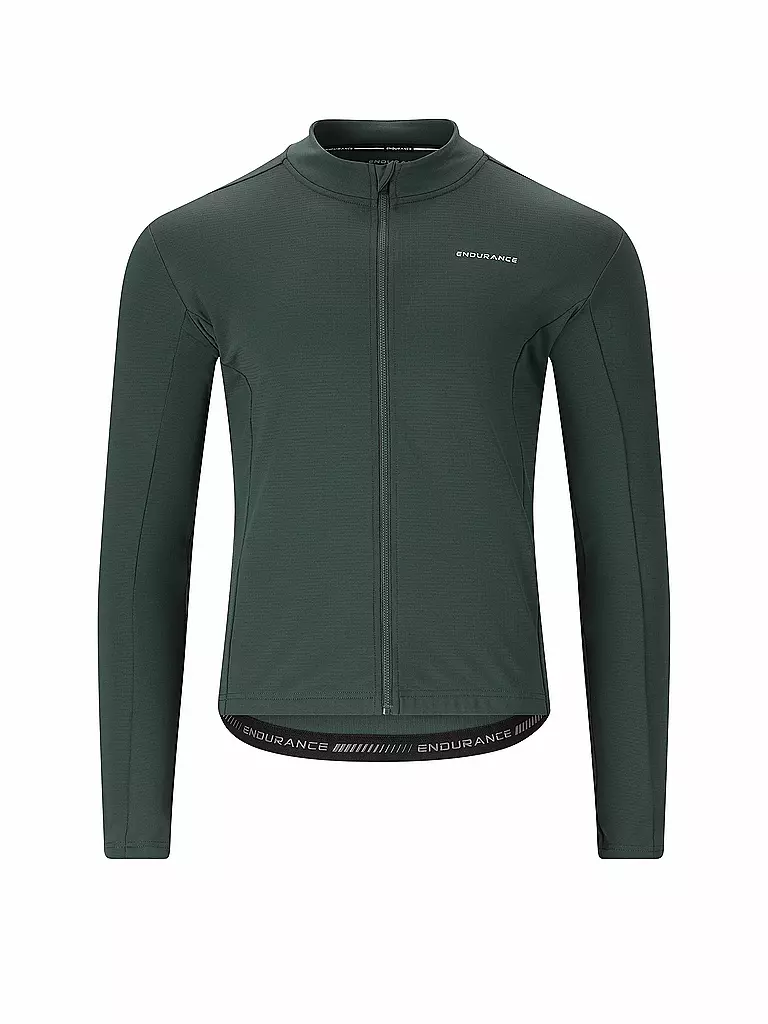 ENDURANCE | Maglia da ciclismo invernale da uomo Megah | Verde scuro