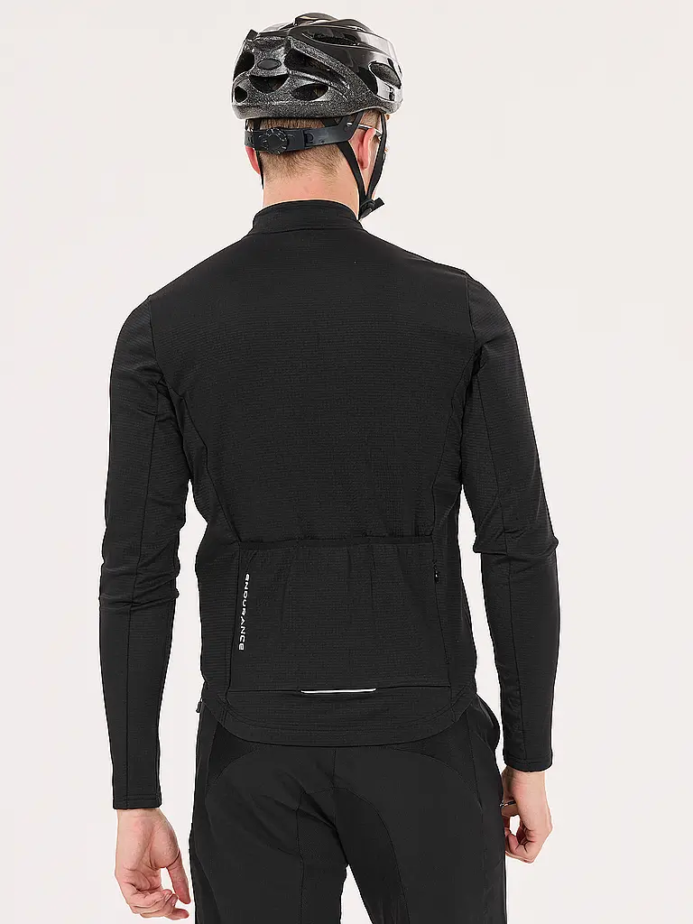 ENDURANCE | Maglia da ciclismo invernale da uomo Megah | Nero