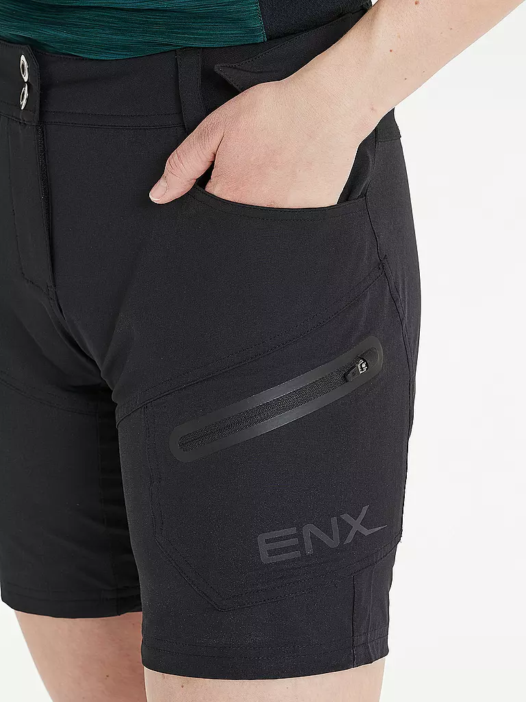 ENDURANCE | Pantaloncini da ciclismo 2in1 da donna Jamilla | Nero
