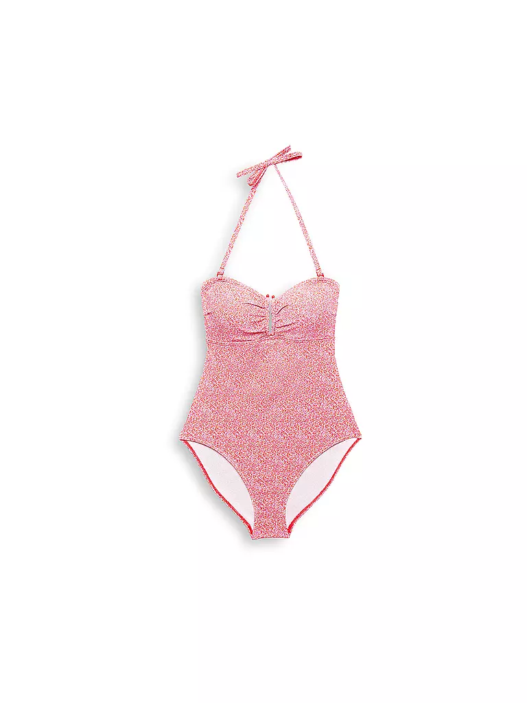 ESPRIT | Damen Badeanzug Neckholder mit Allover-Print | Fucsia