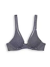ESPRIT | Damen Bikinioberteil Unwattiertes Bügel-Top mit Streifen | Blu