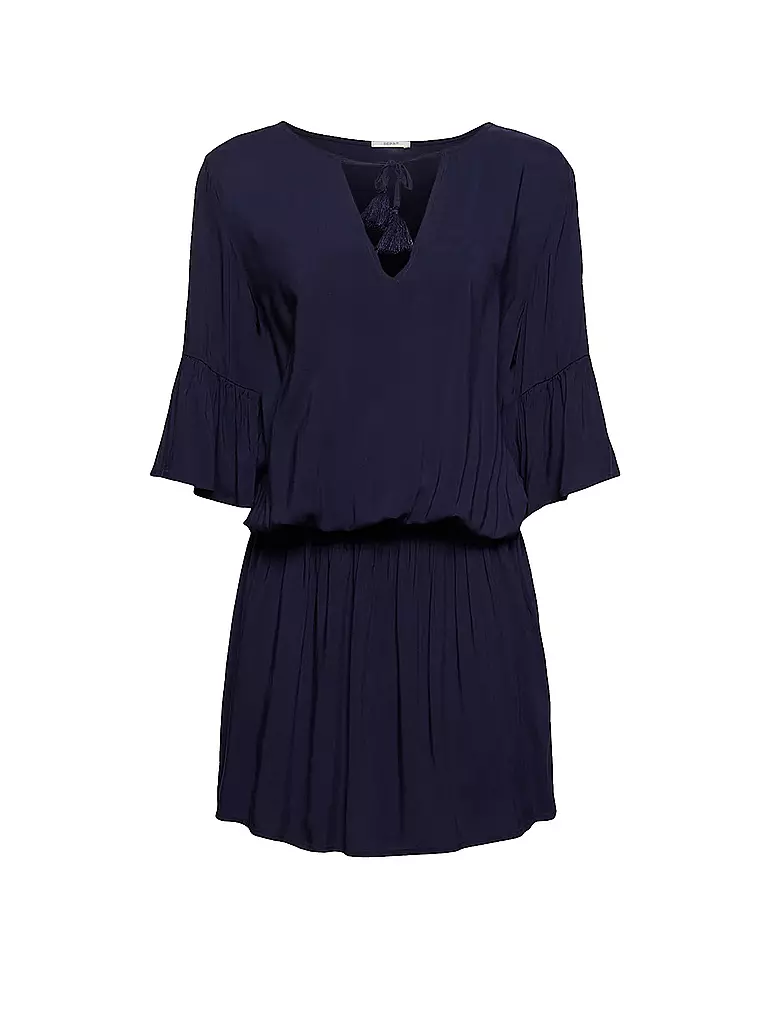 ESPRIT | Damen Strandkleid aus LENZING™ ECOVERO™ | Blu