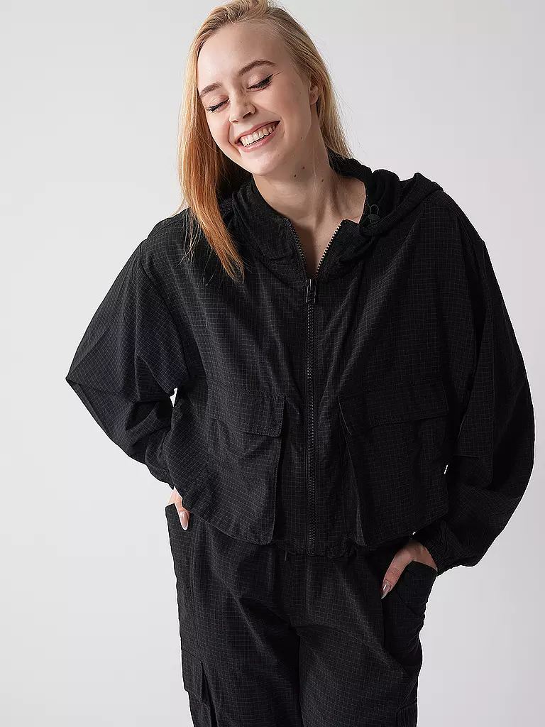 FABLETICS | Damen Fitnessjacke Cargo Ripstop  | Nero