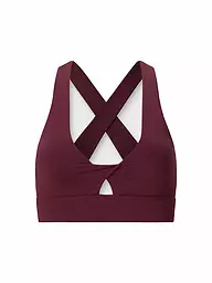 FABLETICS | Damen Sport-BH Oasis Twist Medium Support | Rosso scuro
