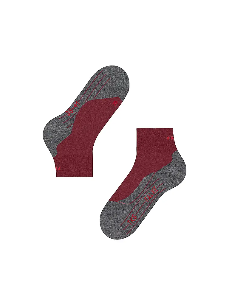 FALKE | Calze da trekking da donna TK 5 Short | Rosso scuro