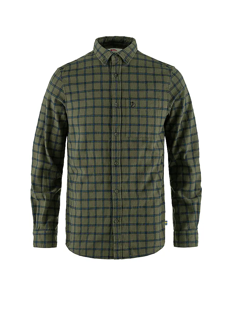 FJÄLLRÄVEN | Camicia da uomo Oevik in flanella | Blu scuro