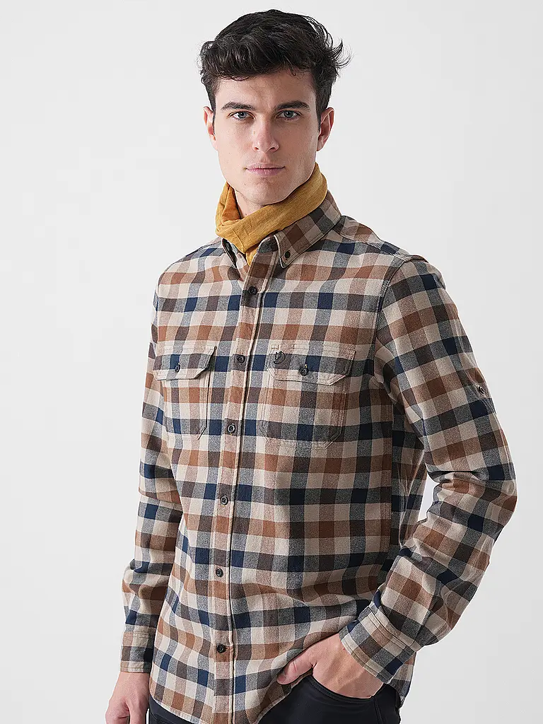 FJÄLLRÄVEN | Camicia di flanella da uomo Skog |