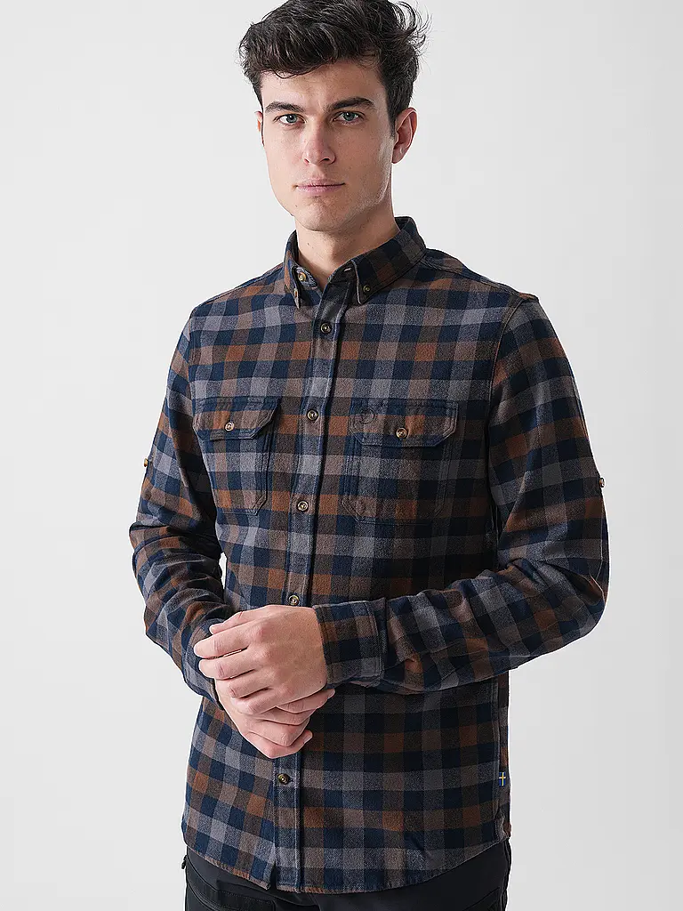 FJÄLLRÄVEN | Camicia di flanella da uomo Skog |