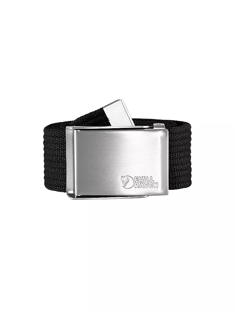 FJÄLLRÄVEN | Cintura da uomo in tela 4 cm | Nero