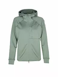 FJÄLLRÄVEN | Damen Fleecejacke Abisko Grid Fleece Hoodie | Verde chiaro