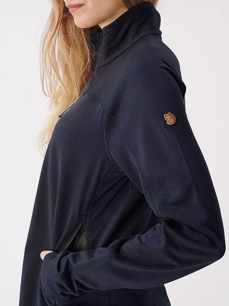 FJÄLLRÄVEN | Damen Fleecejacke Abisko Lite Fleece Jacket W | Blu scuro