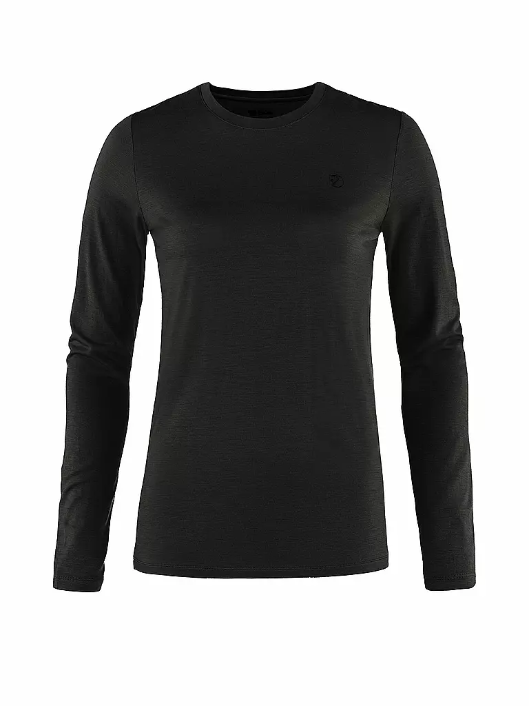 FJÄLLRÄVEN | Damen Funktionsshirt Abisko Wool | Nero