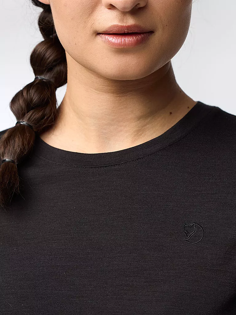 FJÄLLRÄVEN | Damen Funktionsshirt Abisko Wool | Nero