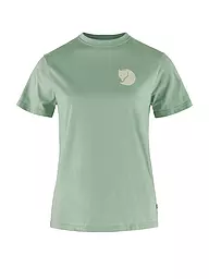 FJÄLLRÄVEN | Damen Funktionsshirt Fox Boxy Logo | Verde chiaro