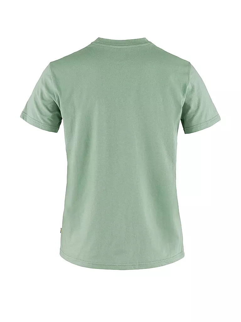 FJÄLLRÄVEN | Damen Funktionsshirt Fox Boxy Logo | Verde chiaro