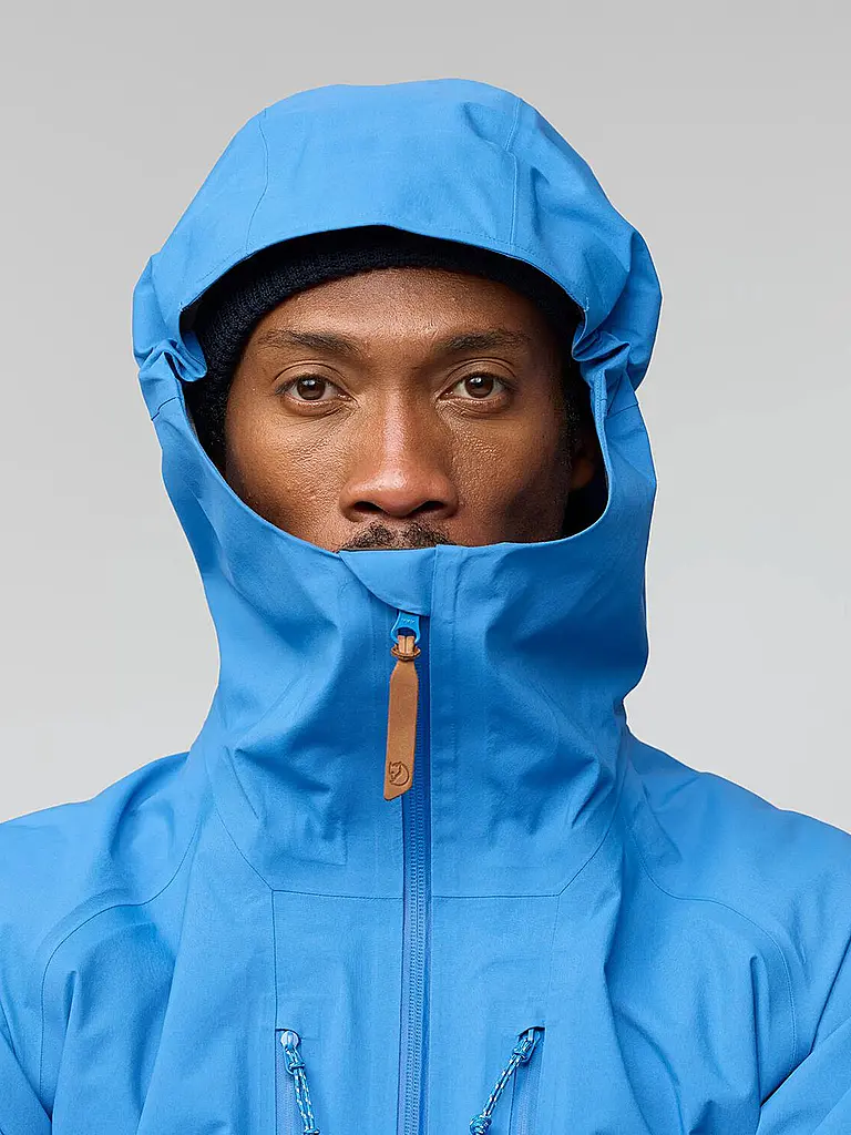 FJÄLLRÄVEN | Giacca da trekking da uomo Keb 3L GTX con cappuccio | Blu